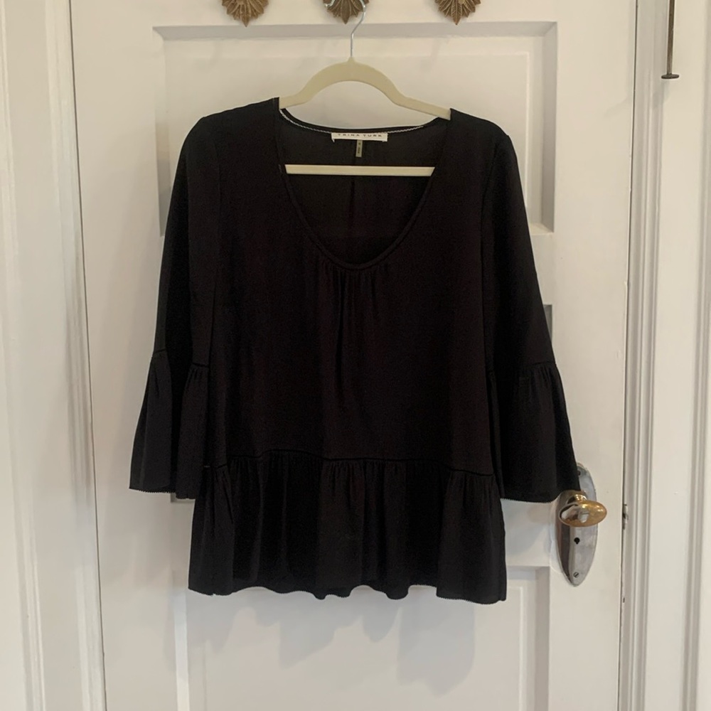 Trina Turk Black 3/4 sleeve Blouse | small 🖤